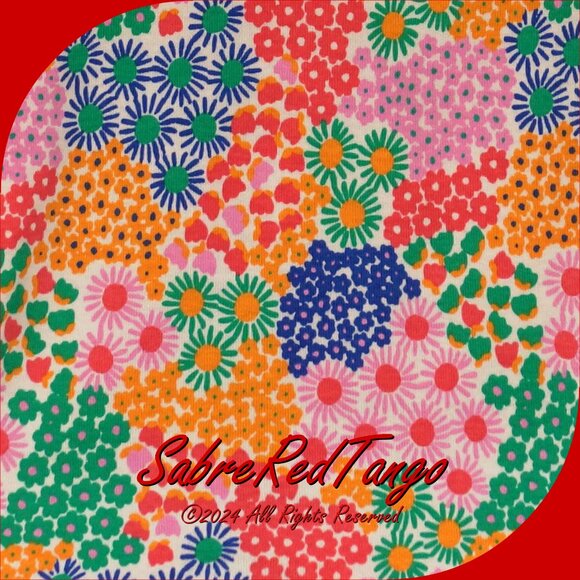 NWT Hanna Andersson Organic Short Johns Pajamas Sea Daisy Print 140 10 - Picture 3 of 4